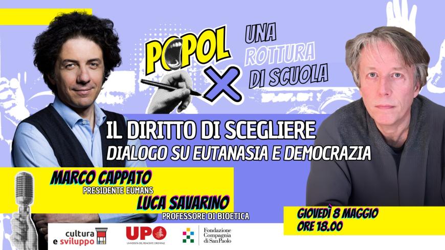 Marco Cappato e Luca Savarino dialogano su eutanasia e democrazia