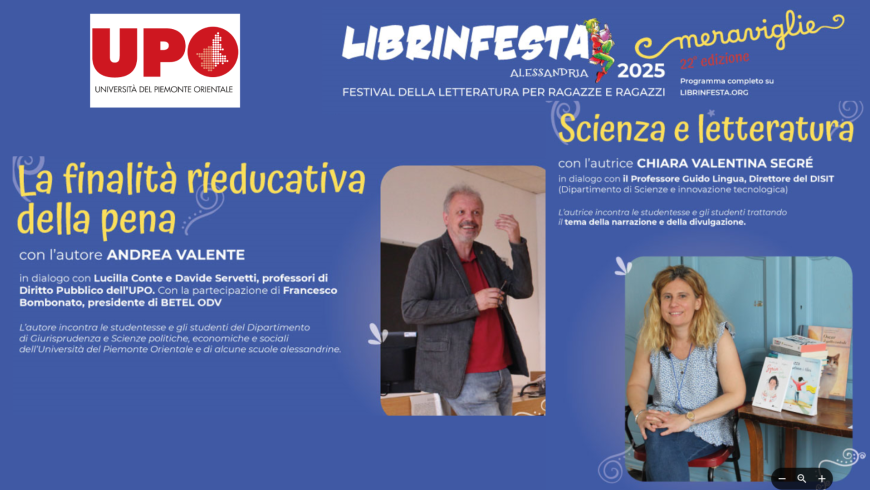 Librinfesta al Polo didattico di Alessandria il 19 e 21 maggio